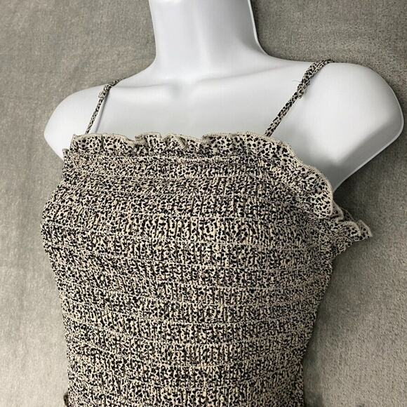 Sienna Sky Women Dress Medium Black Ditsy 90s Y2k Day-Date Picnic Sundress - Picture 9 of 16